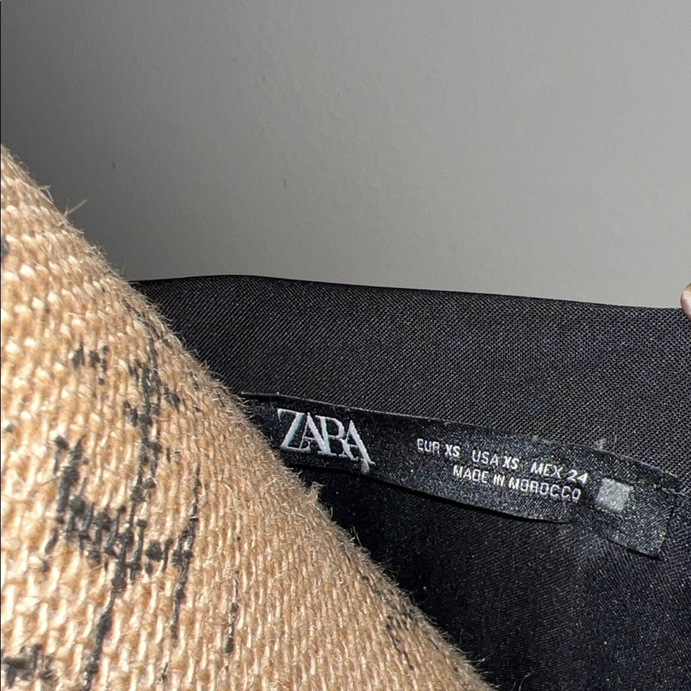 Floral Embroidered Stitched Zara Black Mini Dress - Picture 5 of 5